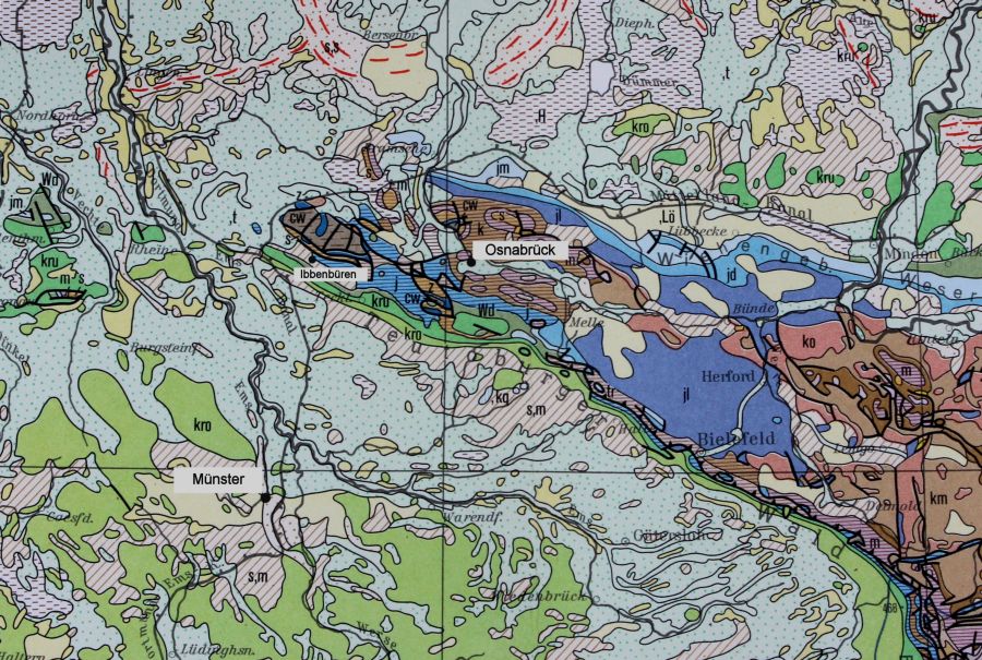 Geological map Ibbenbüren